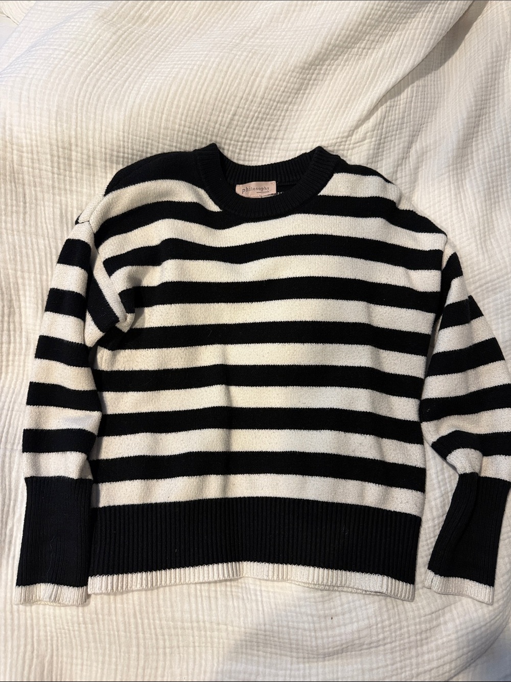 Striped Crew Sweater